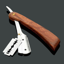 Wood Folding Barber Razor