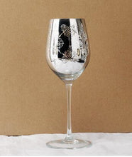 Silver Plated Crystal Wine Glass