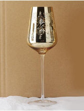 Silver Plated Crystal Wine Glass